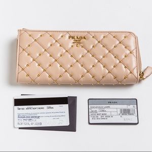Prada Studded ZIP wallet ✨SOLD✨